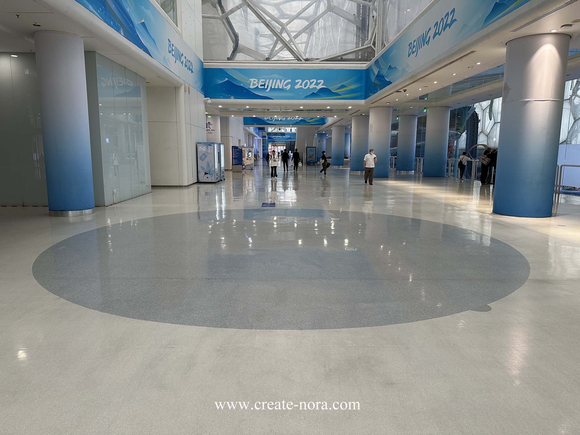 the photo of nora rubber flooring in National Aquatics Center (Water Cube) 14